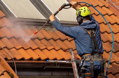 Démoussage et hydrofuge de toiture à Saint-Georges-de-Reintembault